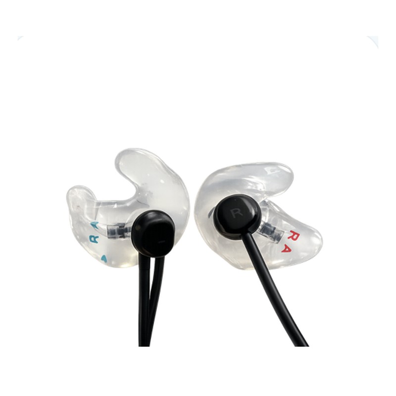 Adaptateurs audio sur mesure transparents pour pilotes automobile, montés sur oreillettes filaires