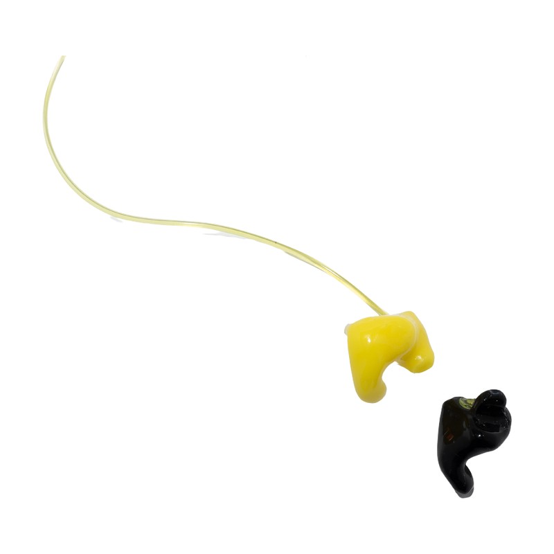 Protections auditives sur mesure à filtre interchangeable, avec cordon de liaison